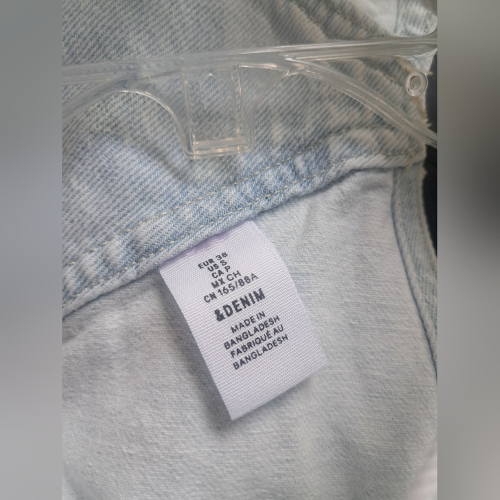 Light Wash Denim Short Overalls - Picture 8 of 8